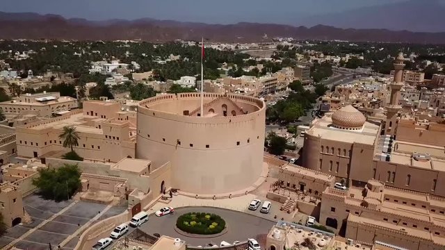 The Nizwa Fort is a large castle in Nizwa, Oman.
Bahla fort.