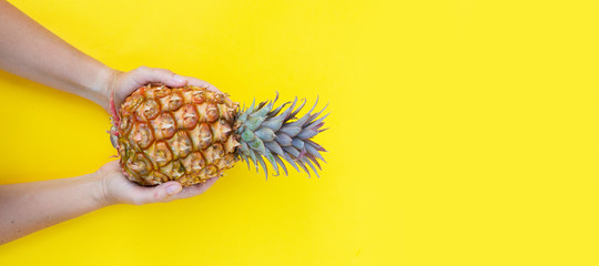 pineapple fruit, minimal style - Powered by Adobe