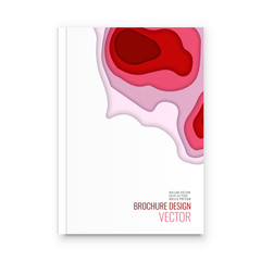 Abstract flyer design background. Brochure template.