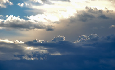 Beautiful sky with clouds