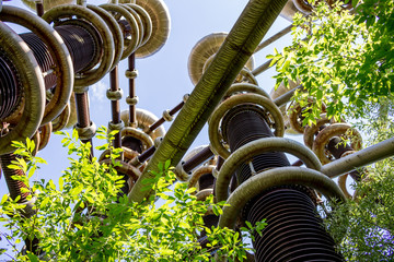 The experimental science setup cascade transformers tesla