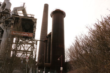 Auf dem alten Hüttenareal in Neunkirchen (Saar) im Saarland