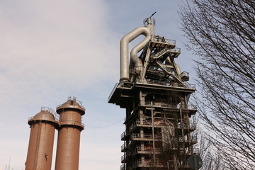 Auf dem alten Hüttenareal in Neunkirchen (Saar) im Saarland