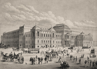 The new University in Vienna. - Illustration, Austria, Vienna - Austria, 1870-1879, 19th Century, 19th Century Style - 253379962