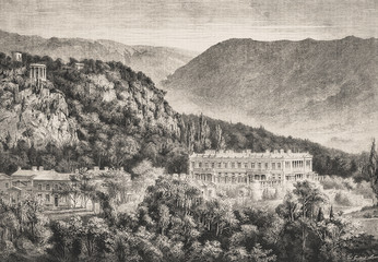 Palace of the Grand Duke Constantine Konstantinovich Romanov in Ovianda. - Illustration, Germany, 1870-1879, 19th Century, 19th Century Style, Adventure