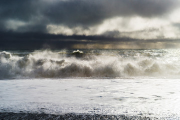 storm in the sea of Iceland