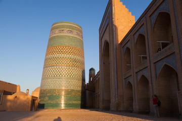 Kalta Minor minaret in Khiva, Khorezm Region, Uzbekistan