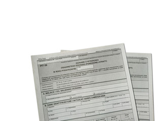Rozliczenie podatku rocznego PIT, uniwersalny formularz podatkowy - obrazy, fototapety, plakaty