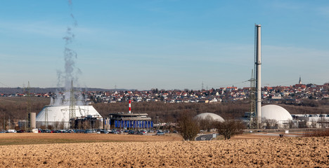 Kernkraftwerk Neckarwestheim bei Stuttgart, Deutschland © mitifoto