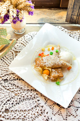 Delicious food and art