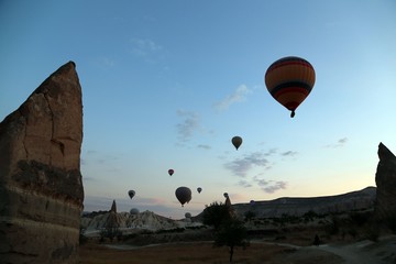Fototapeta na wymiar balloon Cappadocia turkey 