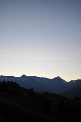 Sonnenuntergang auf Alp