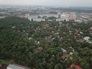 Panorama sity copter moscow 