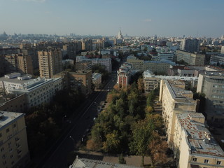 Panorama sity copter moscow 