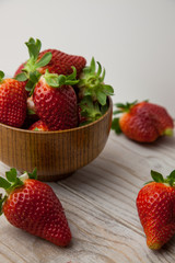 Deliciosas fresas maduras