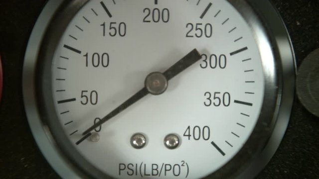 Air Pressure Gauge Needle Going Up