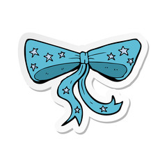 sticker of a cartoon bow tie