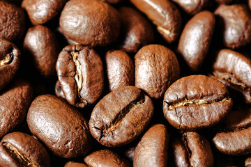 Coffee beans background.