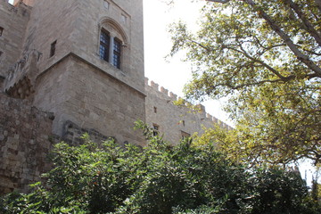 Fototapeta na wymiar Rhodes. Fortifications of Rhodes.