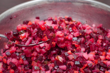 The most useful home-made salad traditionally for the vinaigrette