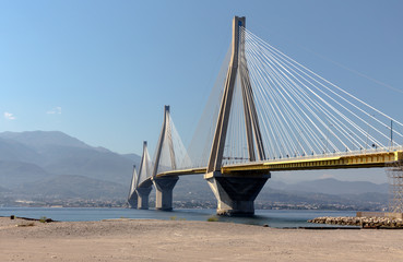 Fototapeta premium View of the modern bridge