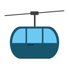 cableway cabin symbol isolated