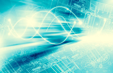 Best Internet Concept of global business.Technological background, symbols Wi-Fi, of the Internet, television, mobile and satellite communications