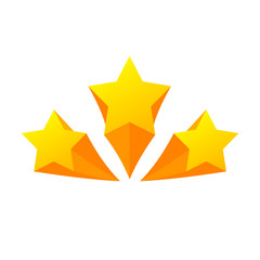 Background design with yellow stars illustration. Star yellow icons