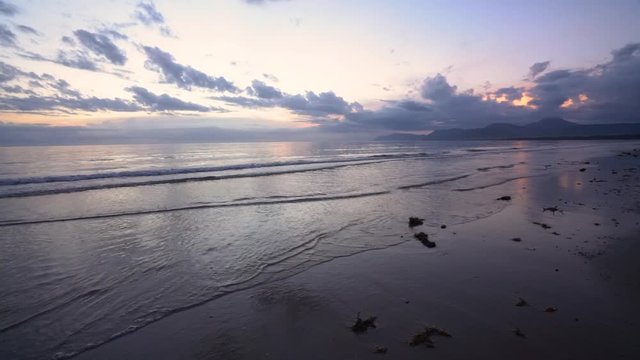A beautiful sunrise on Four Mile Beach in Port Douglas, Australia