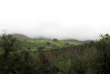 Santa Paula Califonria Outdoors in Spring on a cloudy day