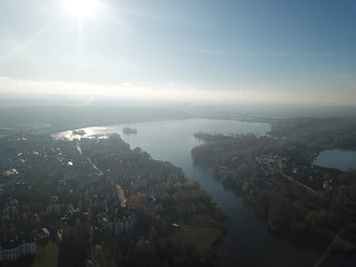 Moscow copter sky view