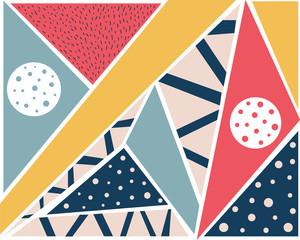 colorful bright summer geometric abstract pattern background