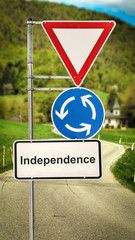 Sign 364 - Independence