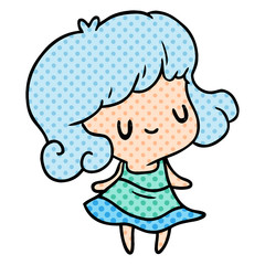 cartoon kawaii of cute girl