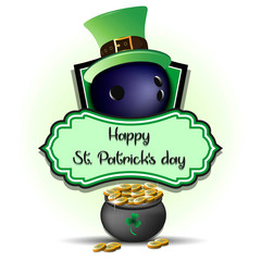 Happy St. Patrick day and Bowling ball