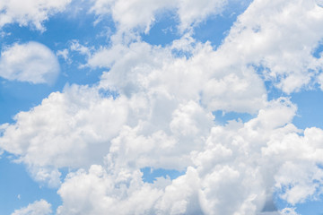 isolated blue sky with white clouds