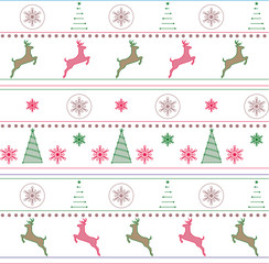 Christmas and new year seamless vector texture