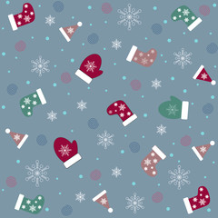 Christmas and new year seamless vector texture