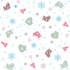 Christmas and new year seamless vector texture