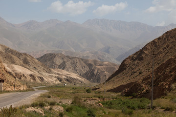 Beautiful mountain landscape in Karakol, Kyrgyzstan