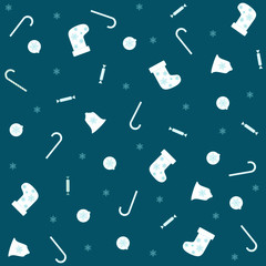 Christmas and new year seamless vector texture