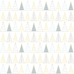 Christmas and new year seamless vector texture