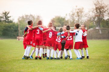 Young soccer players celebrating victory © marritch