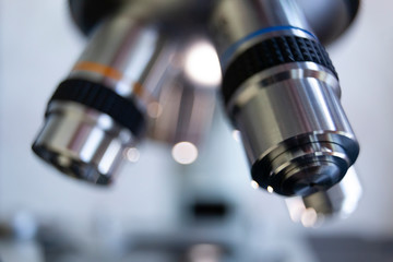 Laboratory microscope for scientific research. Microscope is used for conducting planned, research experiments, educational demonstrations in medical and clinical laboratories.