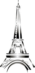 Eiffel Tower gray gloss