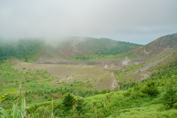 Beautiful landcape around Mount Usu