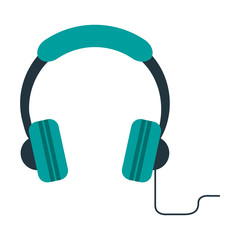 music headphones device symbol