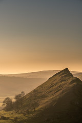 Sunset on Parkhouse Hill and Chrome Hill in the Peak District National Park