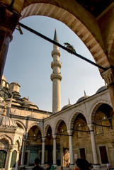 Istanbul, Turkey, 25 April 2006: Yeni Mosque, Eminonu