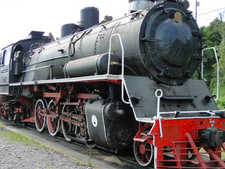 Fototapeta na wymiar steam locomotive called Maria Fumaça